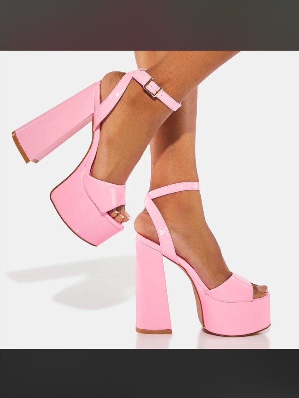 Lemon Drop Pink Ruduki Heels - Picture 3 of 3